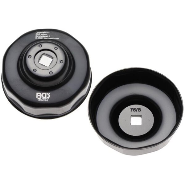 BGS Ölfilterkappe 76 mm x 8-kant