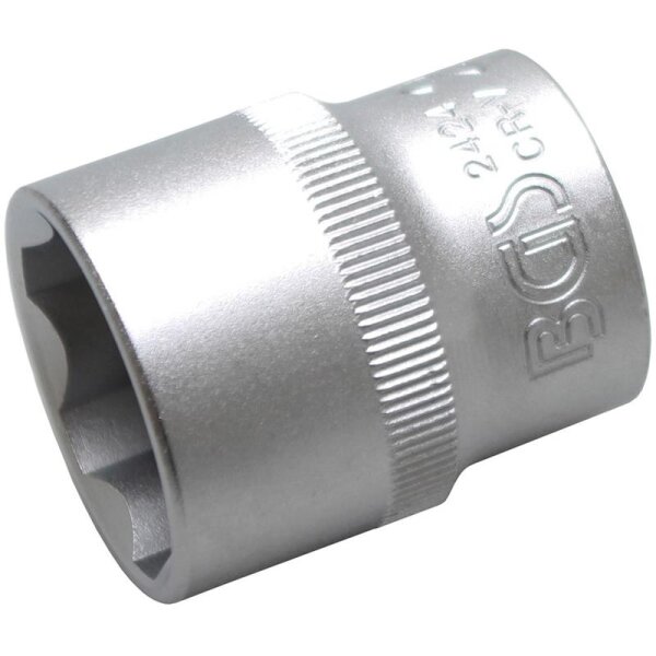 BGS Steckschlüssel-Einsatz Super Lock | Antrieb Innenvierkant 12,5 mm (1/2") | SW 24 mm