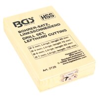 BGS HSS Bohrer Satz, Linksbohrer, 4-teilig