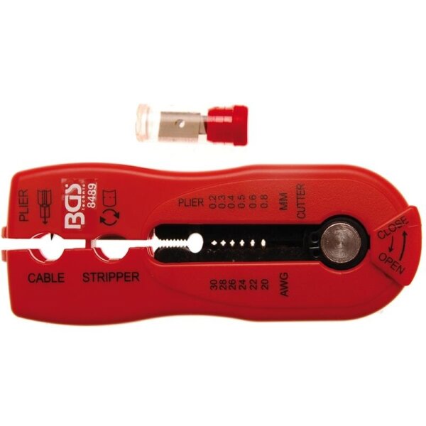 BGS 2-IN-1 Draht- & Kabel-Abisolierer, 0,2 - 0,8 mm