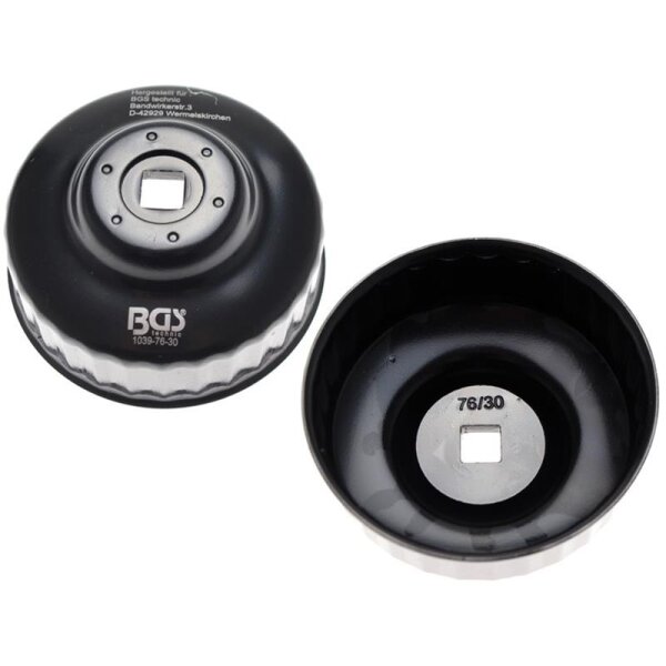 BGS Ölfilterkappe 76 mm x 30-kant