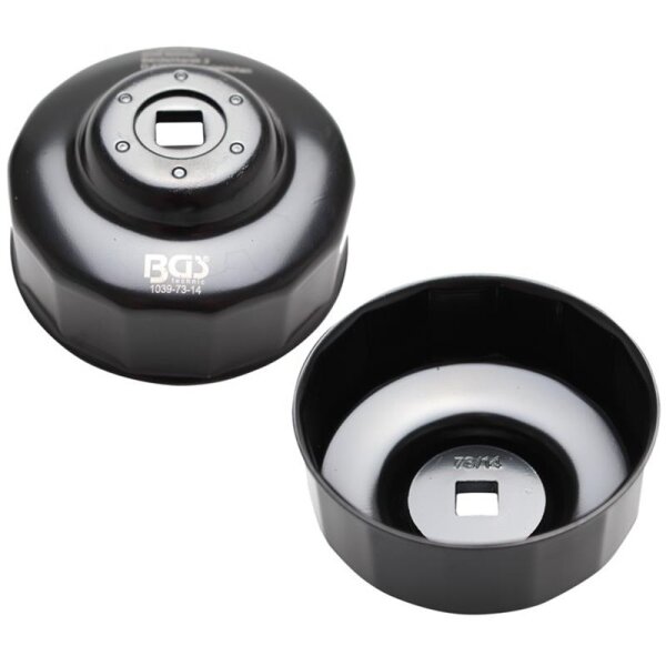 BGS Ölfilterkappe 73 mm x 14-kant