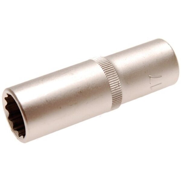 BGS Steckschlüssel-Einsatz, tief, 12-kant, 12,5 (1/2), 17 mm