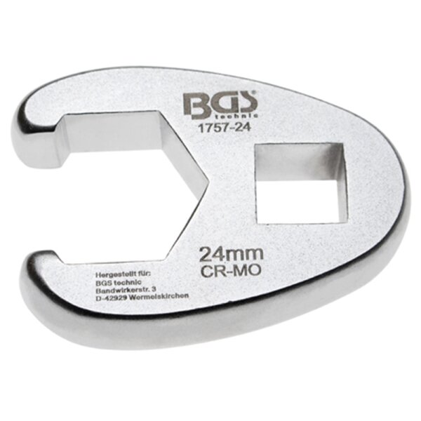 BGS 24 mm Hahnenfuss-Schlüssel, 12,5 (1/2)