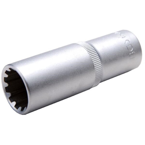 BGS Steckschlüssel-Einsatz "Gear Lock", 12,5 (1/2), tief, 19 mm