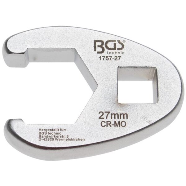 BGS 27 mm Hahnenfuss-Schlüssel, 12,5 (1/2)