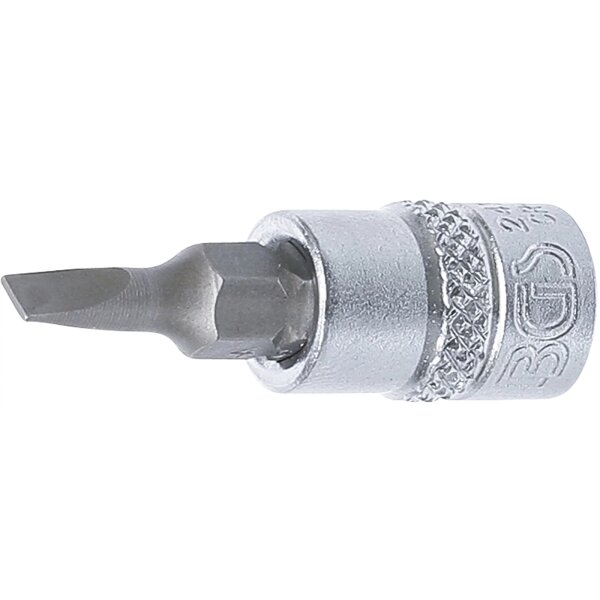 BGS Bit-Einsatz | Antrieb Innenvierkant 6,3mm (1/4") | Schlitz 4mm