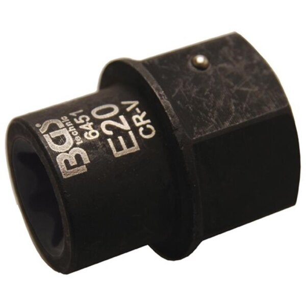 BGS E20 E-Profil Einsatz mit 30 mm 6-kant