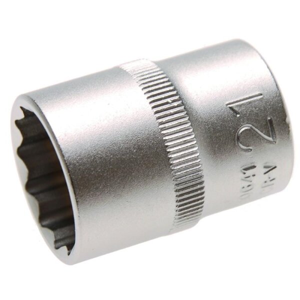 BGS Steckschlüssel-Einsatz 12-kant, 12,5 (1/2), 21 mm