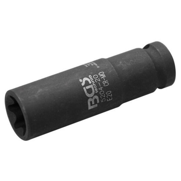 BGS Kraft-E-Profil-Steckschlüssel-Einsatz, 12,5 (1/2), tief, E20