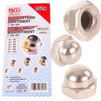 BGS Hutmuttern-Sortiment 150-tlg.