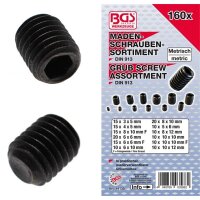 BGS Madenschrauben-Sortiment, 160-tlg.