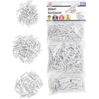 BGS DIY Dübel-Sortiment | 5 / 6 / 8 mm, 400-tlg.