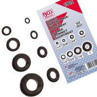 BGS Gummi-Durchgangstüllen-Sortiment | Zoll | 180-tlg.
