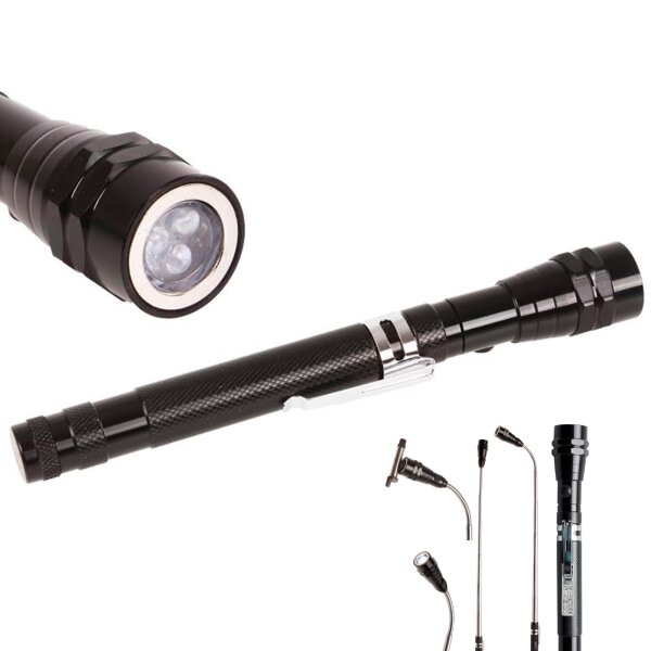 BGS Ausziehbare LED-Leuchte mit Magnetheber | "2-IN-1"
