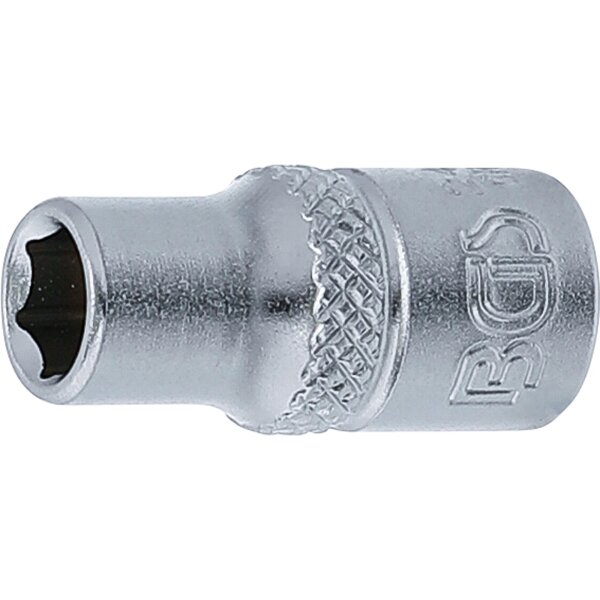 BGS Steckschlüssel-Einsatz Sechskant | Antrieb Innenvierkant 6,3 mm (1/4") | SW 6 mm