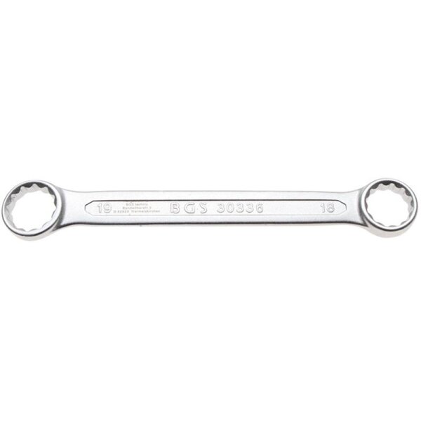 BGS Doppel-Ringschlüssel, extra flach, 18 x 19 mm