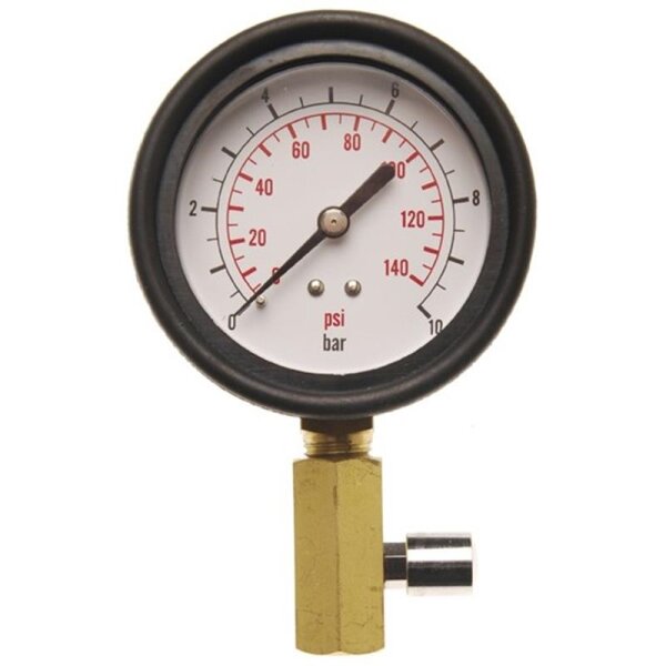Messuhr mit Ventil für Öldrucktester Art. 8007