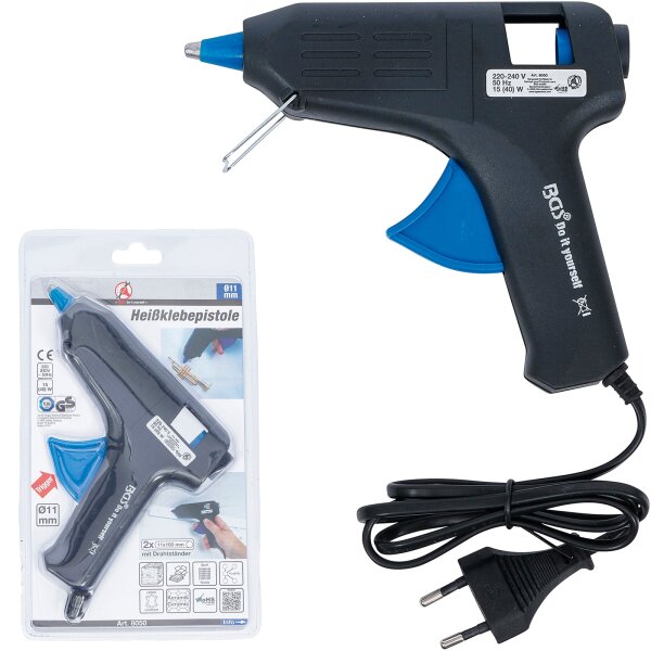 BGS DIY Heißklebepistole, Klebestick-Ø 11 mm, 15 W