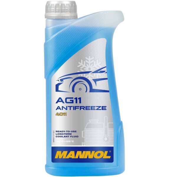 MANNOL Antifreeze AG11 (- 40°C) Blau, 1 L