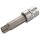 BGS Bit-Einsatz 12,5 (1/2) Innenvielzahn mit Bohrung, M16x100 mm