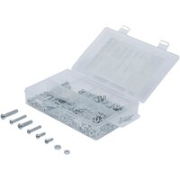 BGS DIY Muttern- und Schrauben-Sortiment | metrisch | M4 / M5 | 126-tlg.