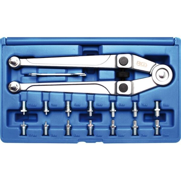 BGS Stirnlochschlüssel-Set, verstellbar