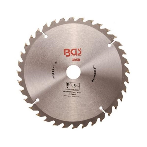 BGS DIY Hartmetall-Kreissägeblatt, Ø 160 mm,36 Zähne