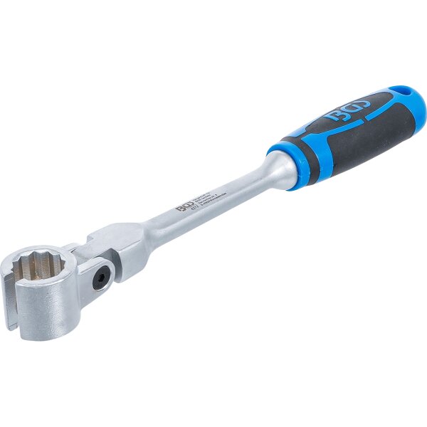 BGS Spezial-Ringschlüssel für Lambdasonden, kippbar, mit Griff | SW 22 mm
