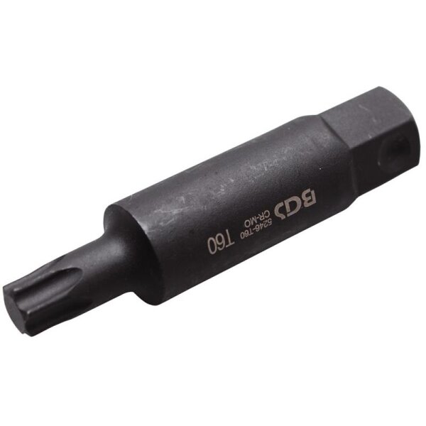 BGS T-Profil Bit ohne Bohrung, 100 mm lang, T60, 22 mm 6-kant
