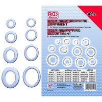 BGS Dichtring-Sortiment | Aluminium | 300-tlg.