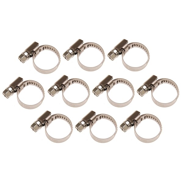 BGS Schlauchklemme, 16x25 mm, INOX, 10er Set