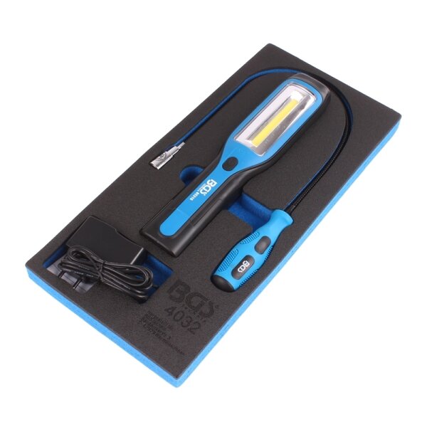 1/3 Werkstattwageneinlage: Handlampe & Magnetheberlampe, 3-tlg.