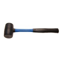 BGS Gummihammer | Fiberglasstiel | schwarzer Kopf |...