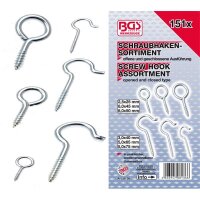 BGS Schraubhaken-Sortiment | 151-tlg.